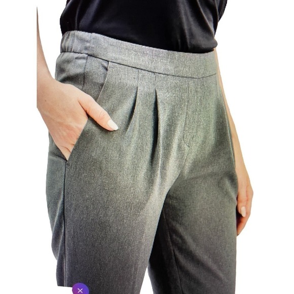Dress Casual Career Pants Swift Drape by Ministry of Supply Heather Gray Sz. 8 - Picture 1 of 4